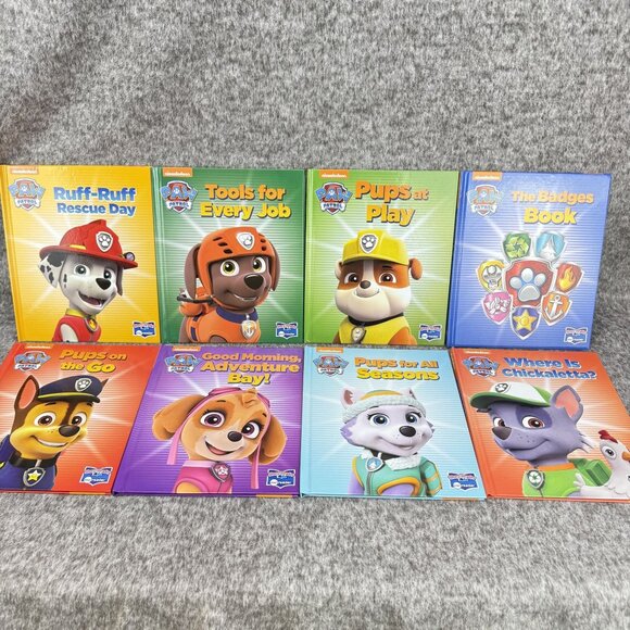✅Nickelodeon Paw Patrol 8-Book Set For Kids Ages 18+ Months Durable Hardcover - Picture 1 of 7